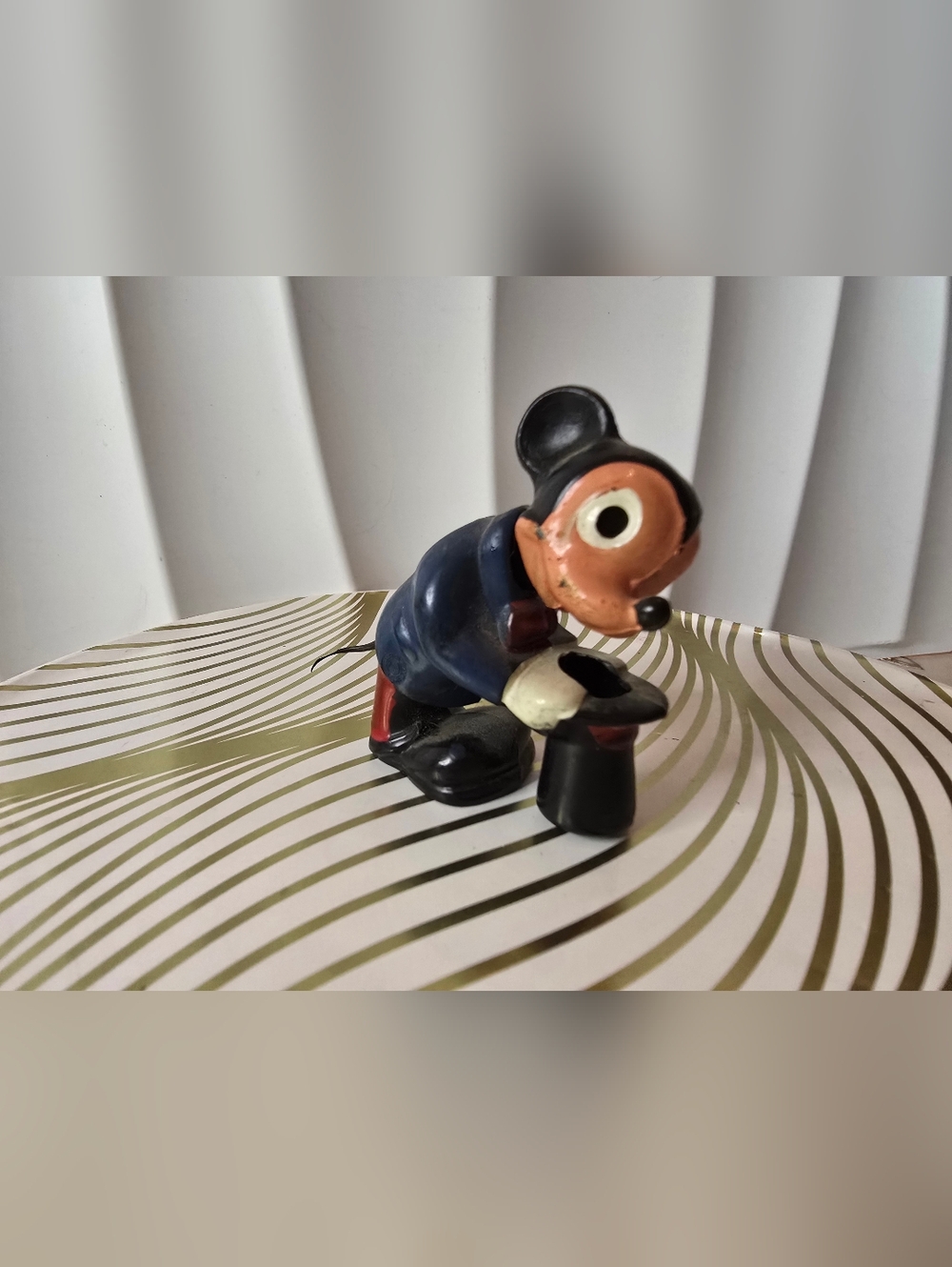 Mickey Mouse nodder or bobblehead toy, often attributed to the Marx brand